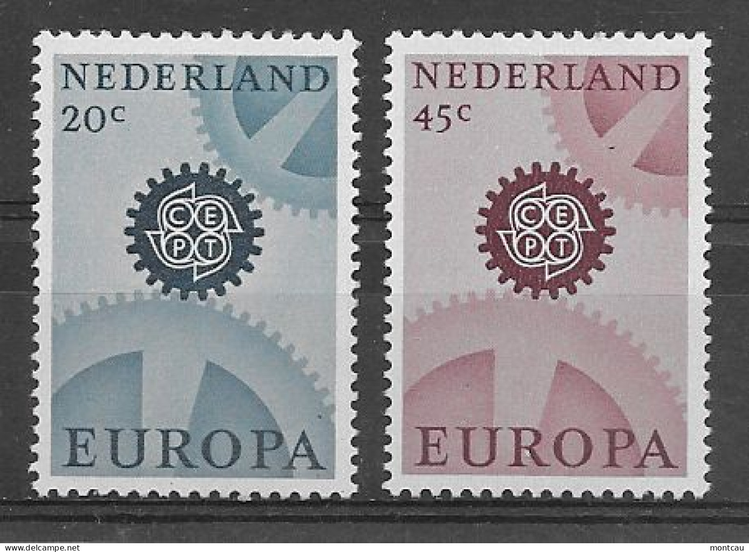 Nederland 1967.  Europa Mi 878x-79x  (**) - 1967