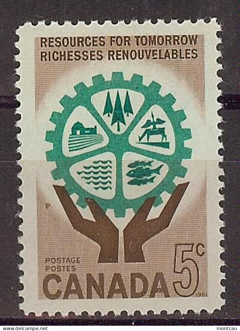 Canada 1961. Recursos Naturales . Sc=395 (**) - Ongebruikt