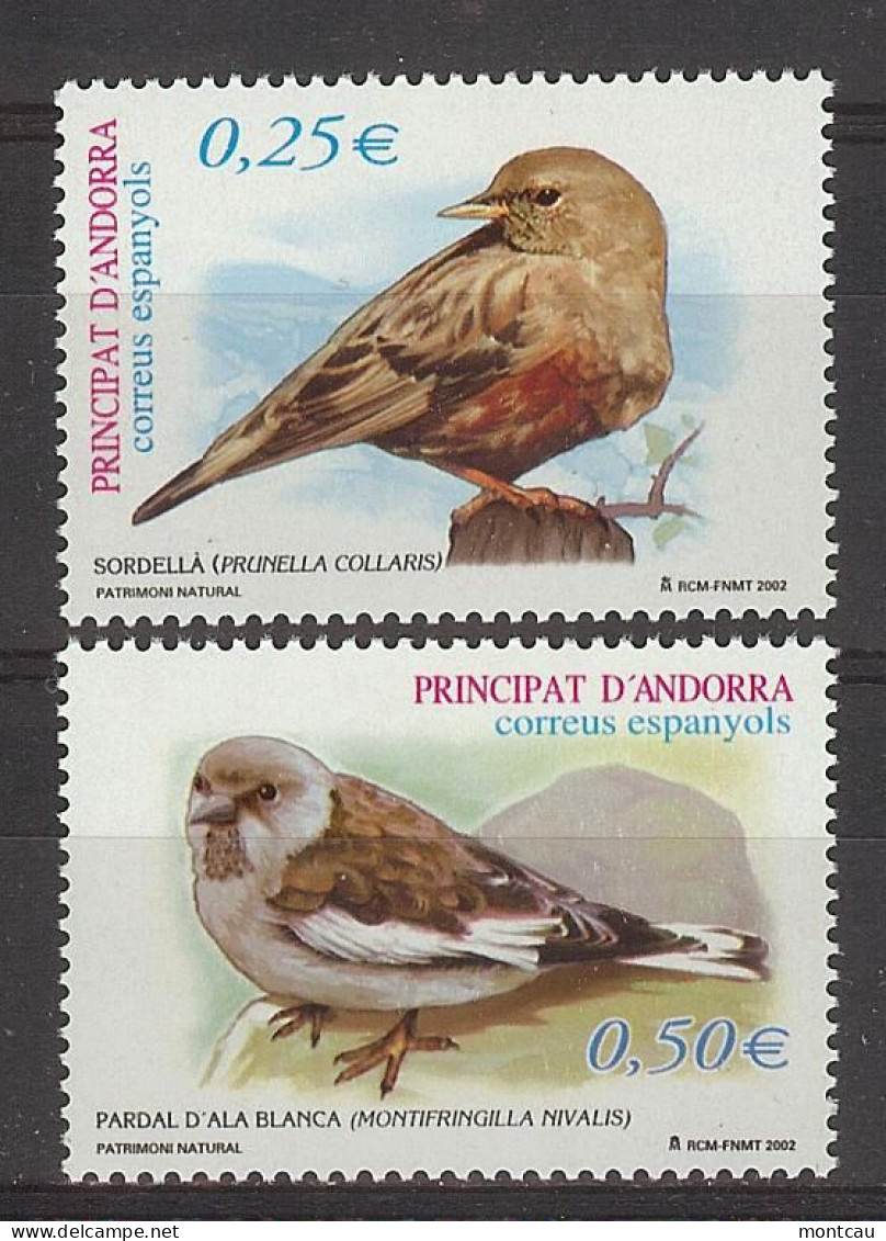 Andorra - 2002.  Pajaros Ed 292-93  (**) - Neufs