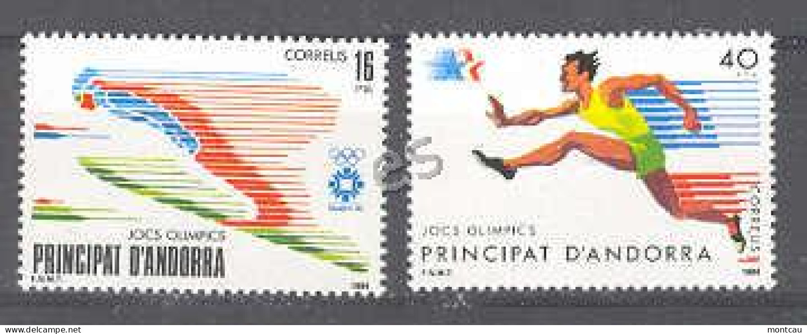 Andorra - 1984, Juegos Olimpicos E=176-77 S=160,164(**) - Philatelic Exhibitions