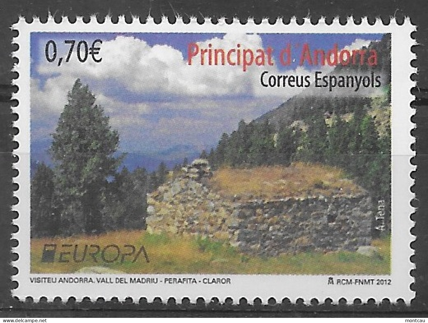 Andorra - 2012 Europa Ed 393 (**) - Nuevos