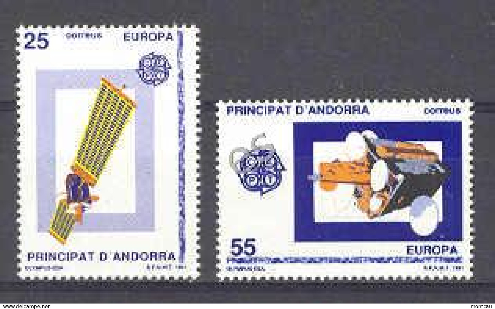 Andorra - 1991, Europa Ed 225-26 (**) - 1991