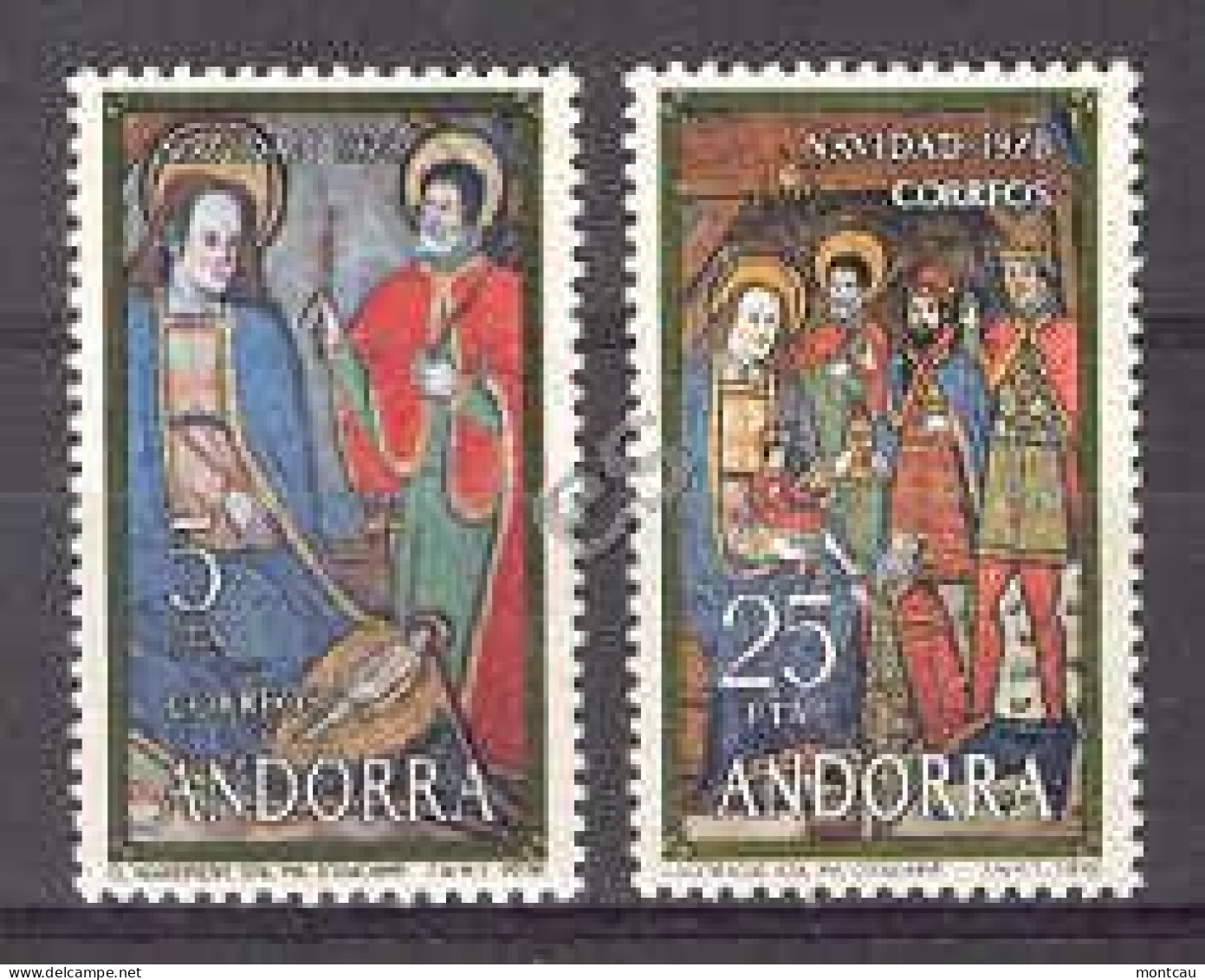 Andorra - 1978, Navidad E=120-21 S=106-07 (**) - Christmas