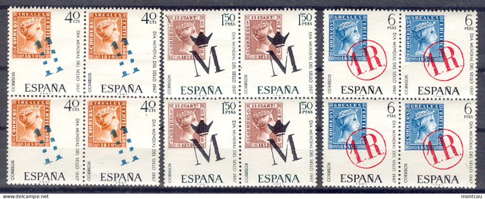 Spain 1967 - Dia Del Sello Ed 1798-00 Bloque (**) - Journée Du Timbre