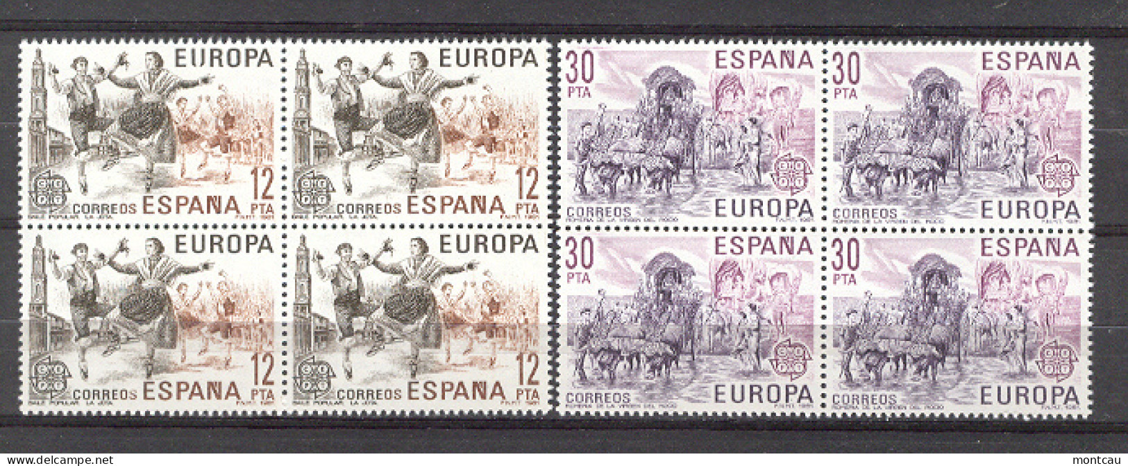 Spain. 1981 - Europa Ed 2615-16 Bl (**) - 1981