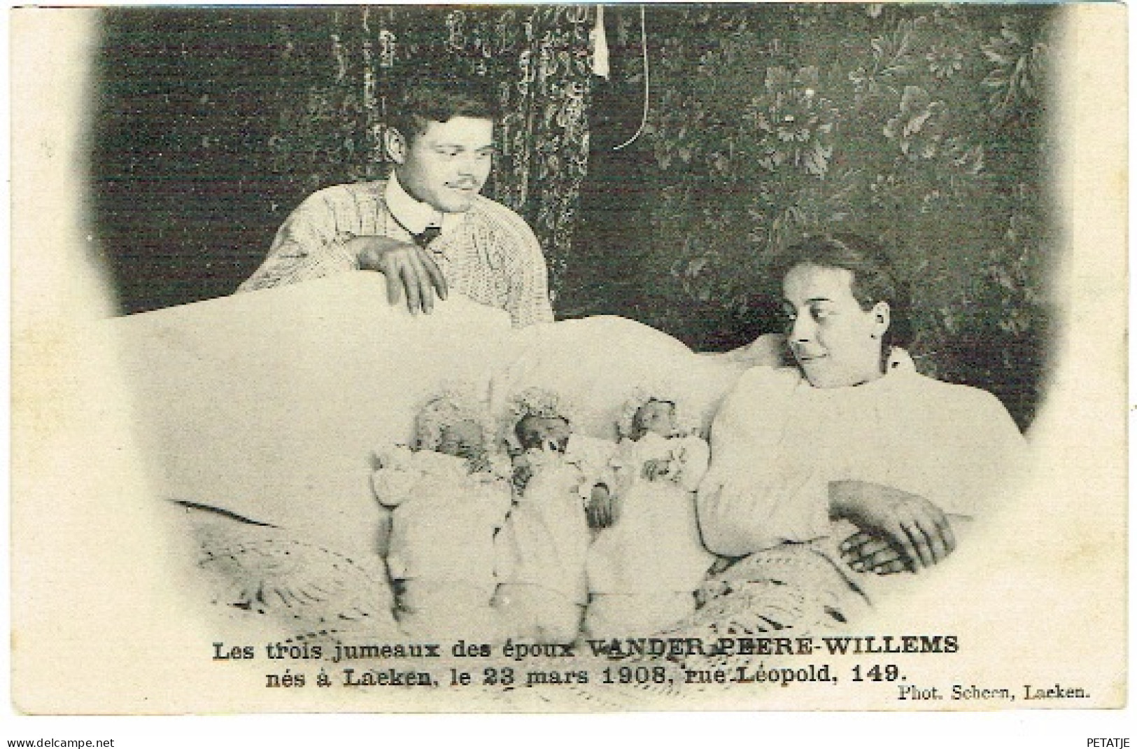 Laeken , Les Trois Jumeaux Vanderpeere-Willems - Laeken