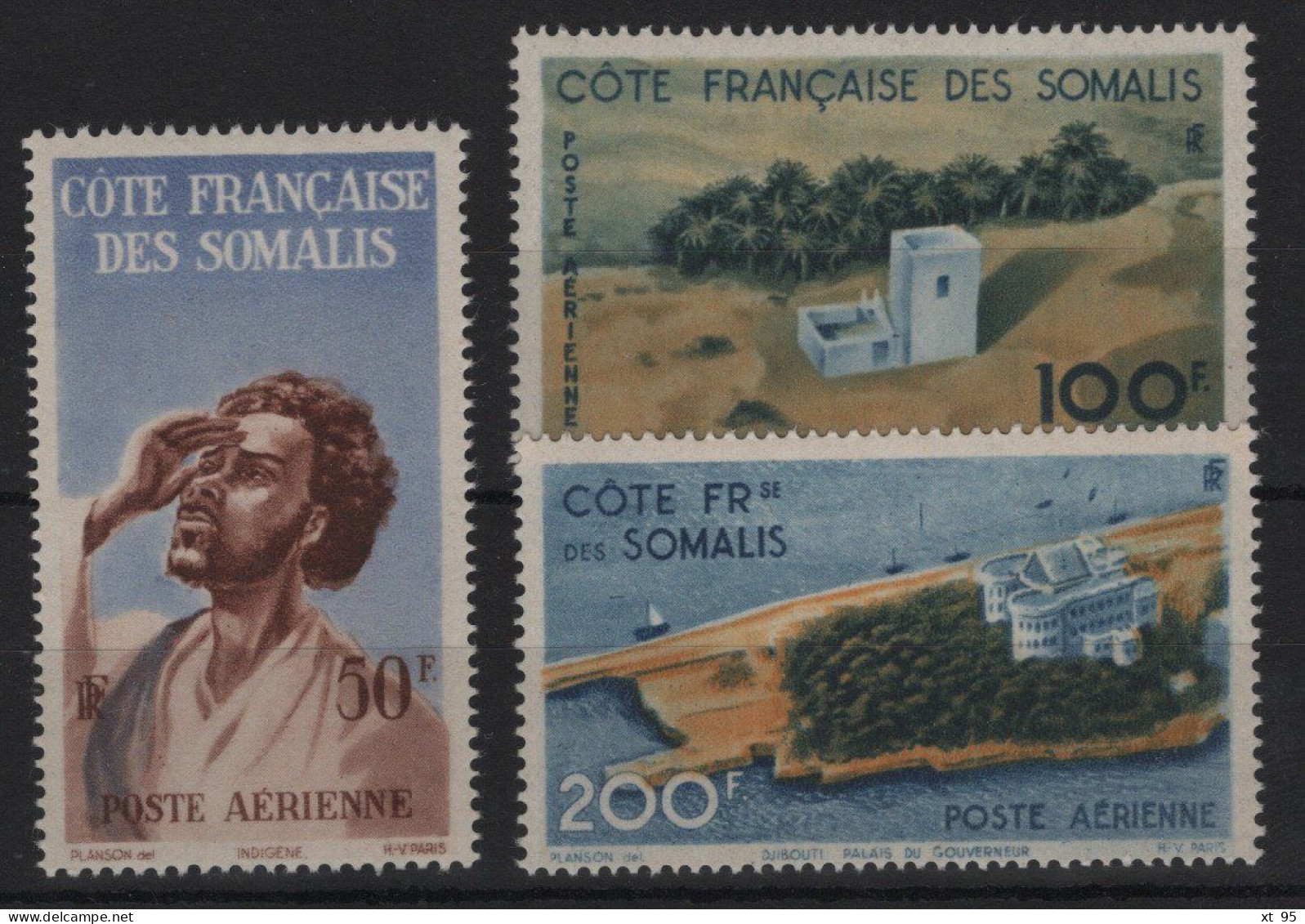 Cote Des Somalis  - PA N°20 à 22 - Cote 60€ - ** Neufs Sans Charniere - Unused Stamps