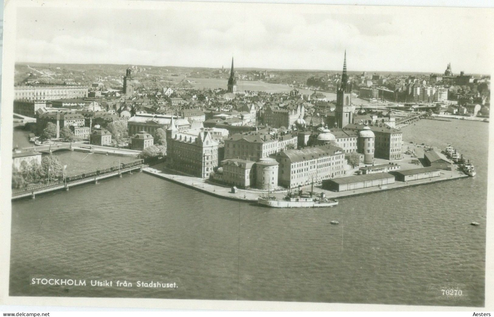 Stockholm 1955; Town Hall / Stadshuset (Panorama) - Circulated. - Zweden