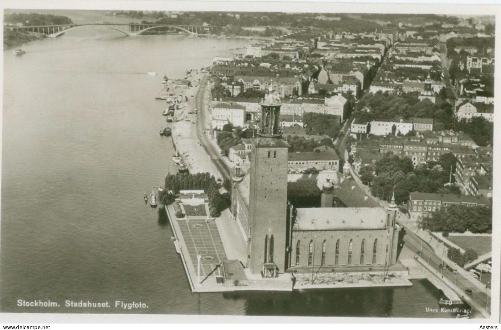 Stockholm; Town Hall / Stadshuset (Panorama) - Not Circulated. - Zweden