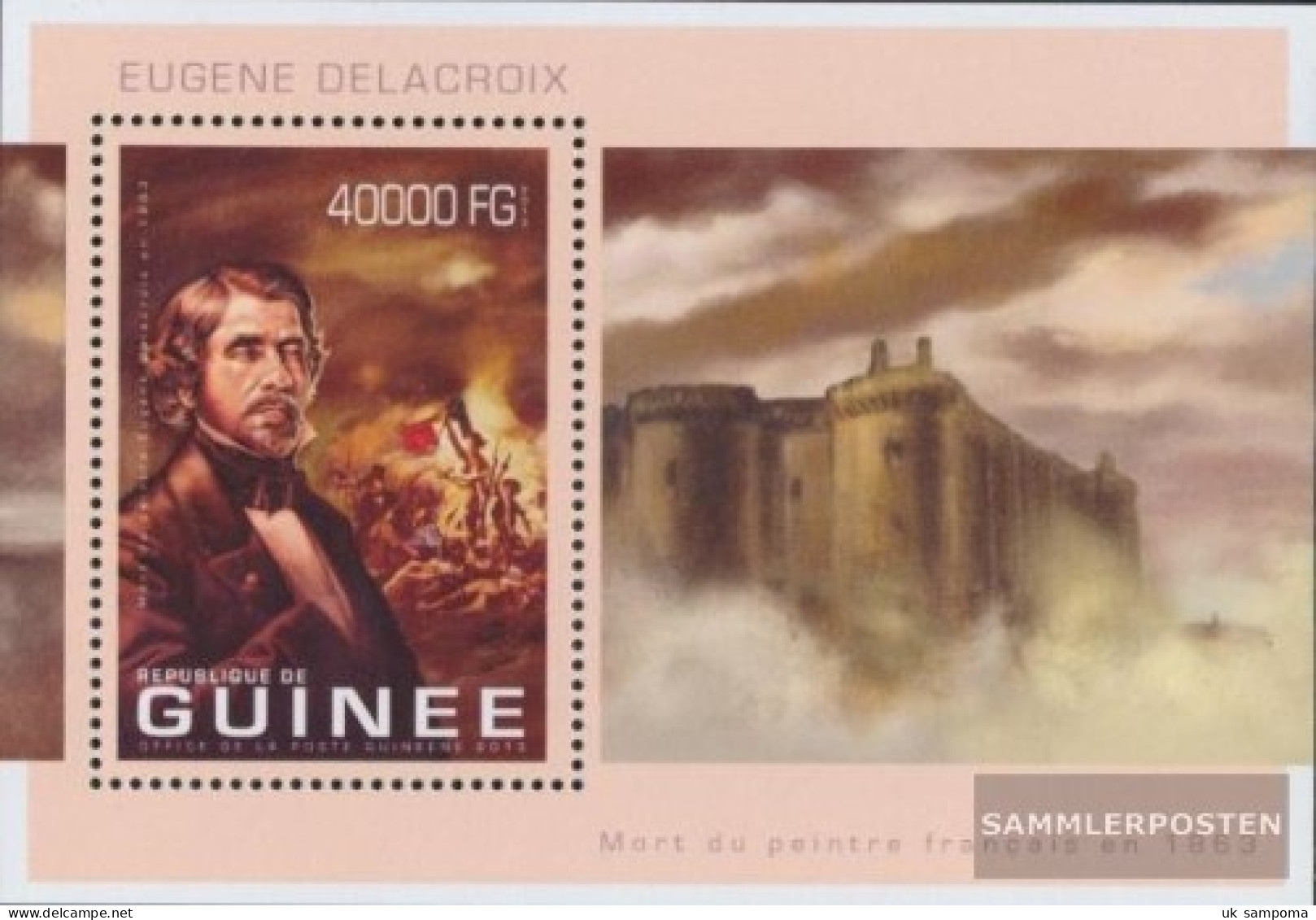 Guinea Miniature Sheet 2243 (complete. Issue) Unmounted Mint / Never Hinged 2013 Eugène Delacroix - Guinea (1958-...)