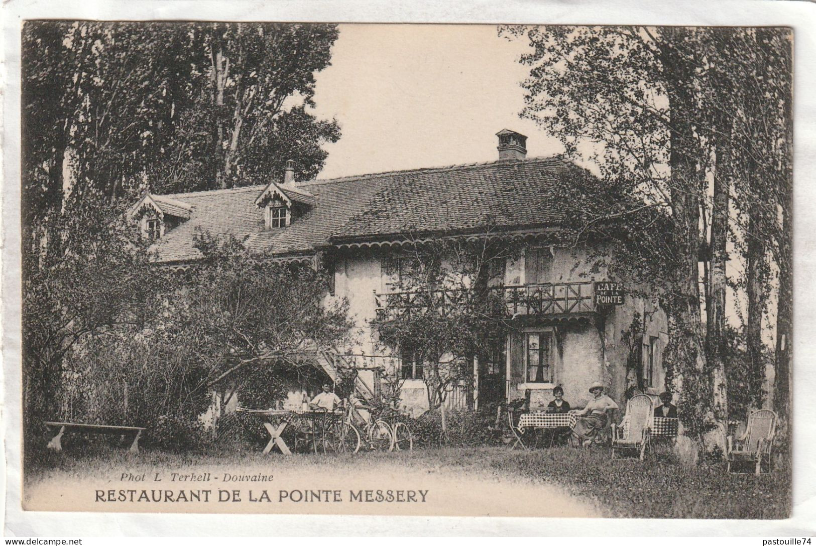 CPA :  14 X 9  -  RESTAURANT  DE  LA  POINTE  MESSERY - Messery