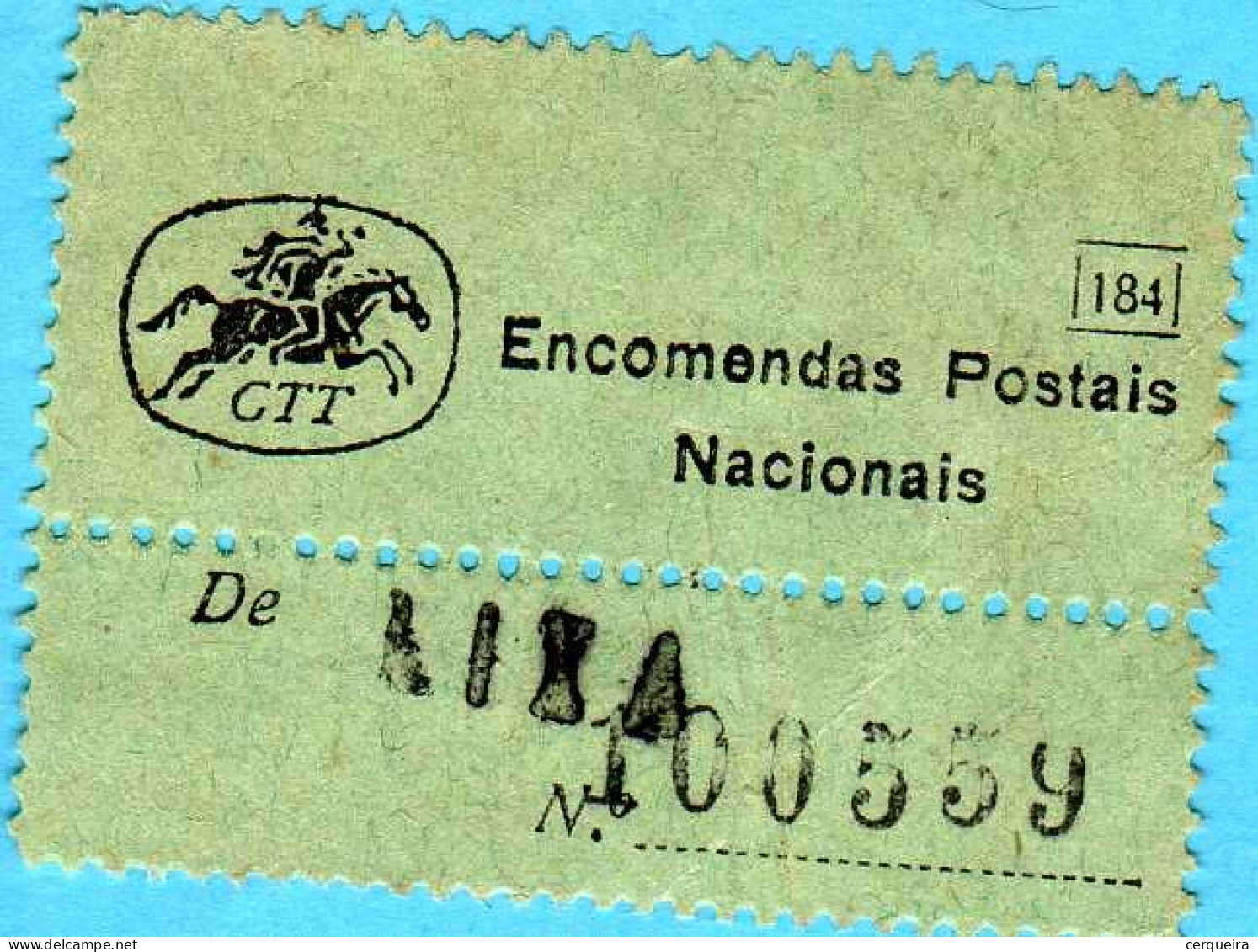 EMCOMENDAS POSTAIS-LIXA-COM DENTEADO NO MEIO - Used Stamps