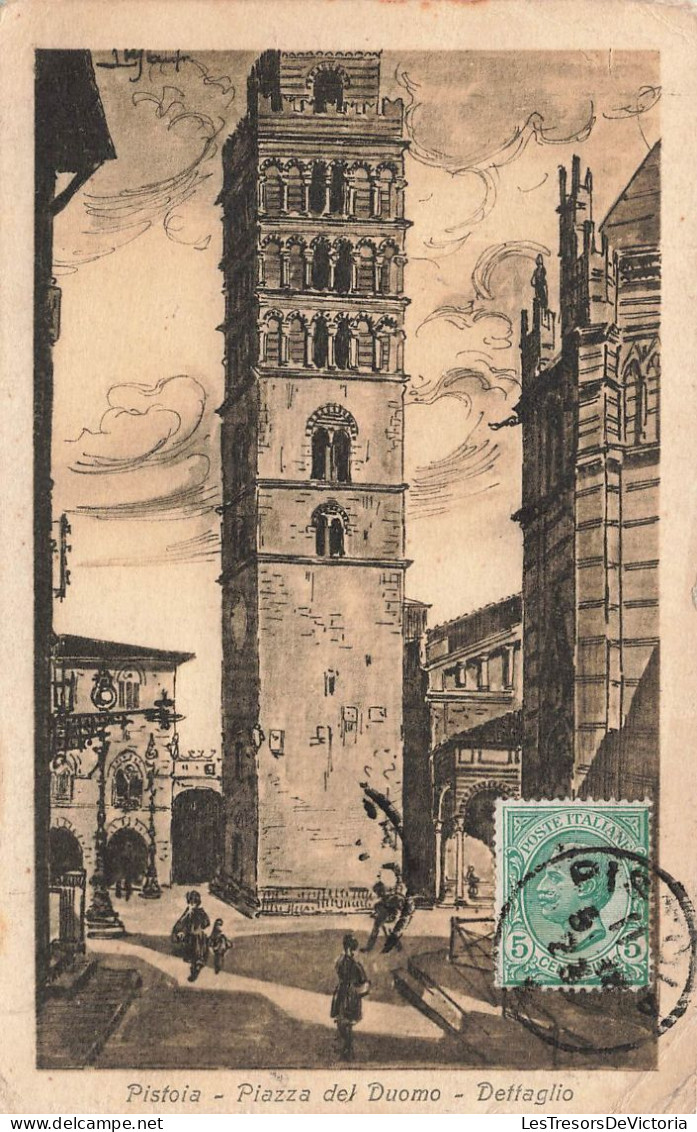 ITALIE - Pistoia - Plazza Del Duomo - Dettaglio - Vue Générale - Animé - Un Croisement - Carte Postale Ancienne - Pistoia