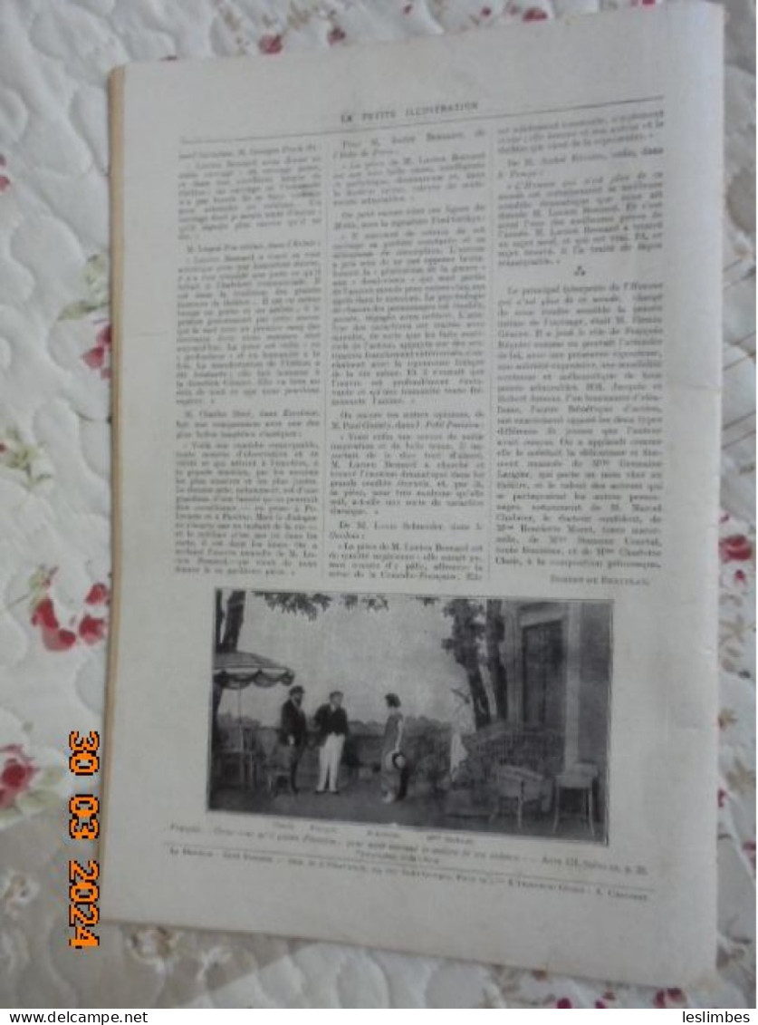 La Petite Illustration Théâtrale N° 122 : L'homme Qui N'est Plus De Ce Monde, Pièce De Lucien Besnard - 1924 - 1900 - 1949