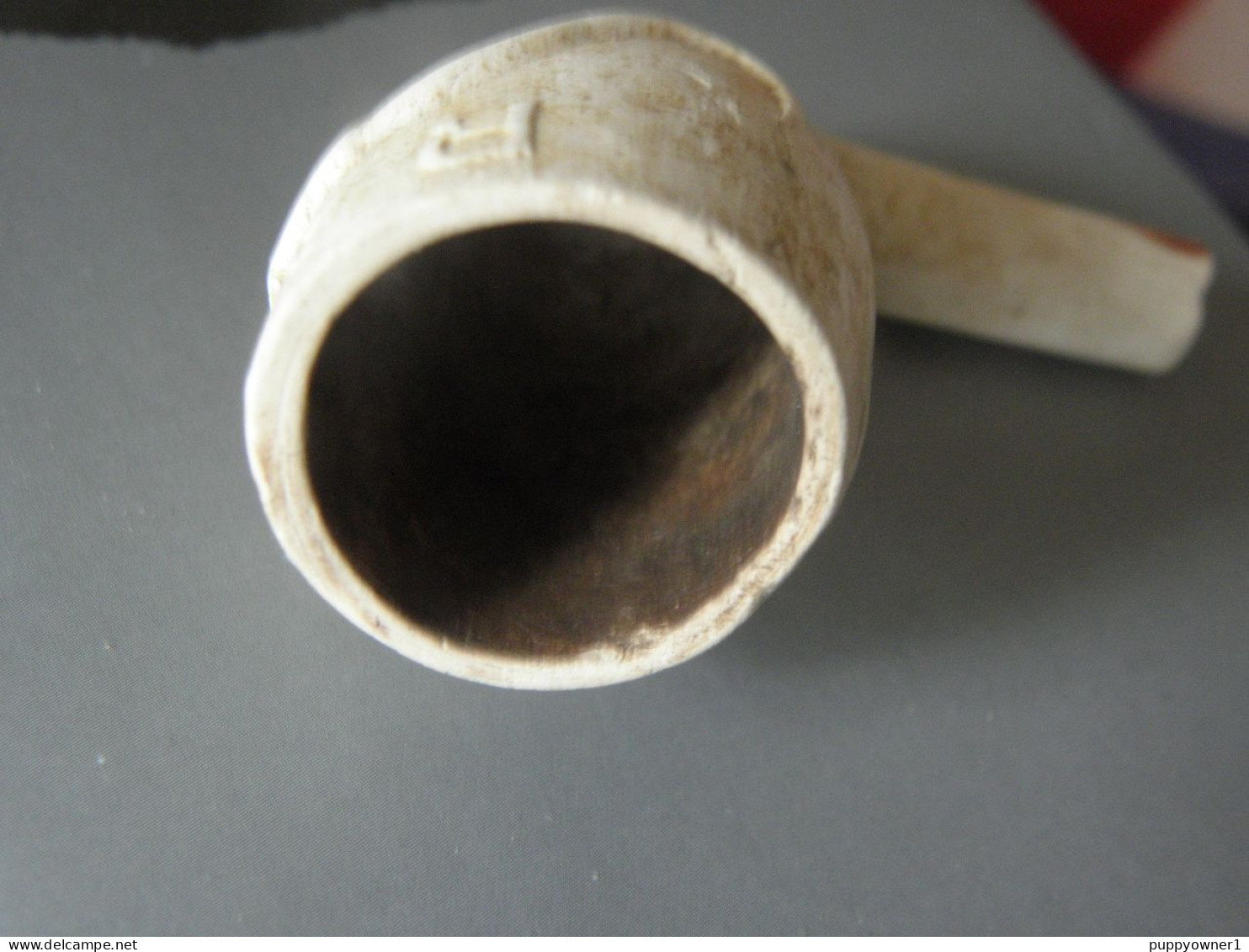 Antique Pipe En Terre Cuite RAOB Buffles - Pipas En Tierra Y En Porcelana