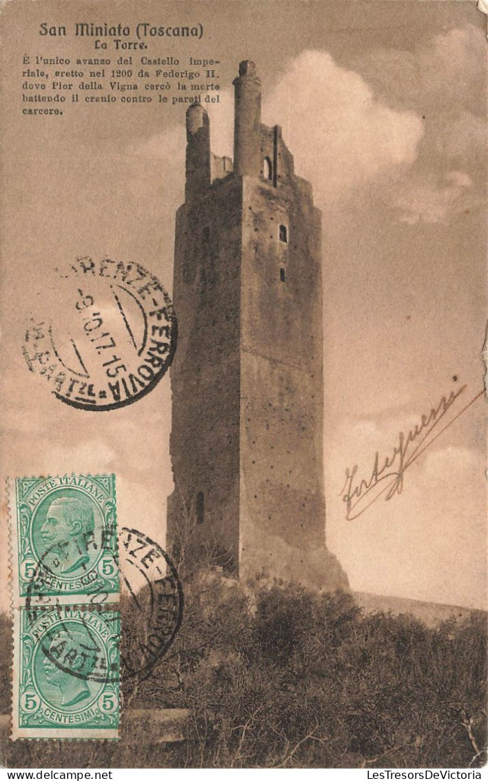 ITALIE - Son Miniato (Toscana) - La Torre - Vue Générale - De L'extérieure - Carte Postale Ancienne - Pisa