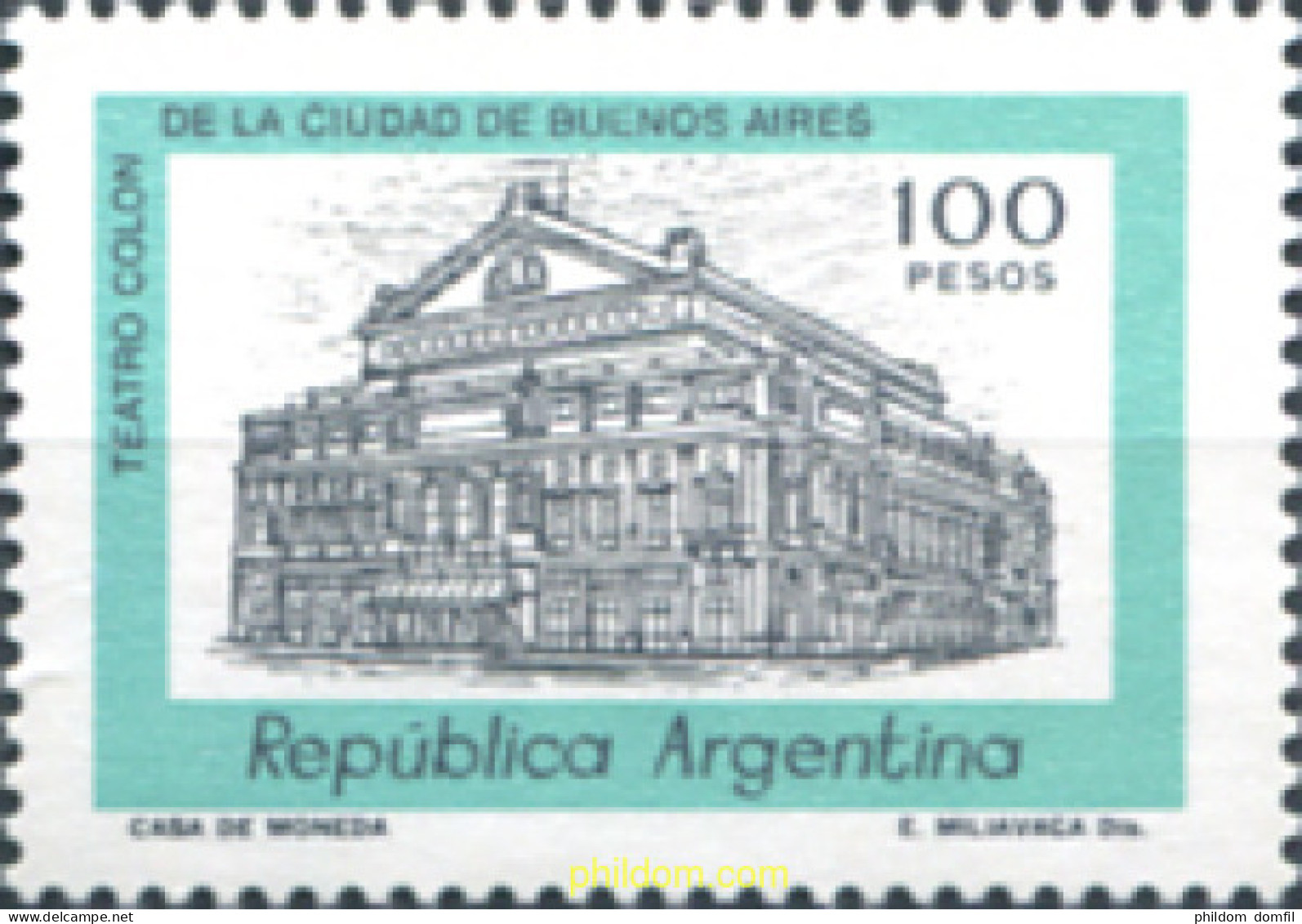 283461 MNH ARGENTINA 1981 SERIE BASICA - Ungebraucht