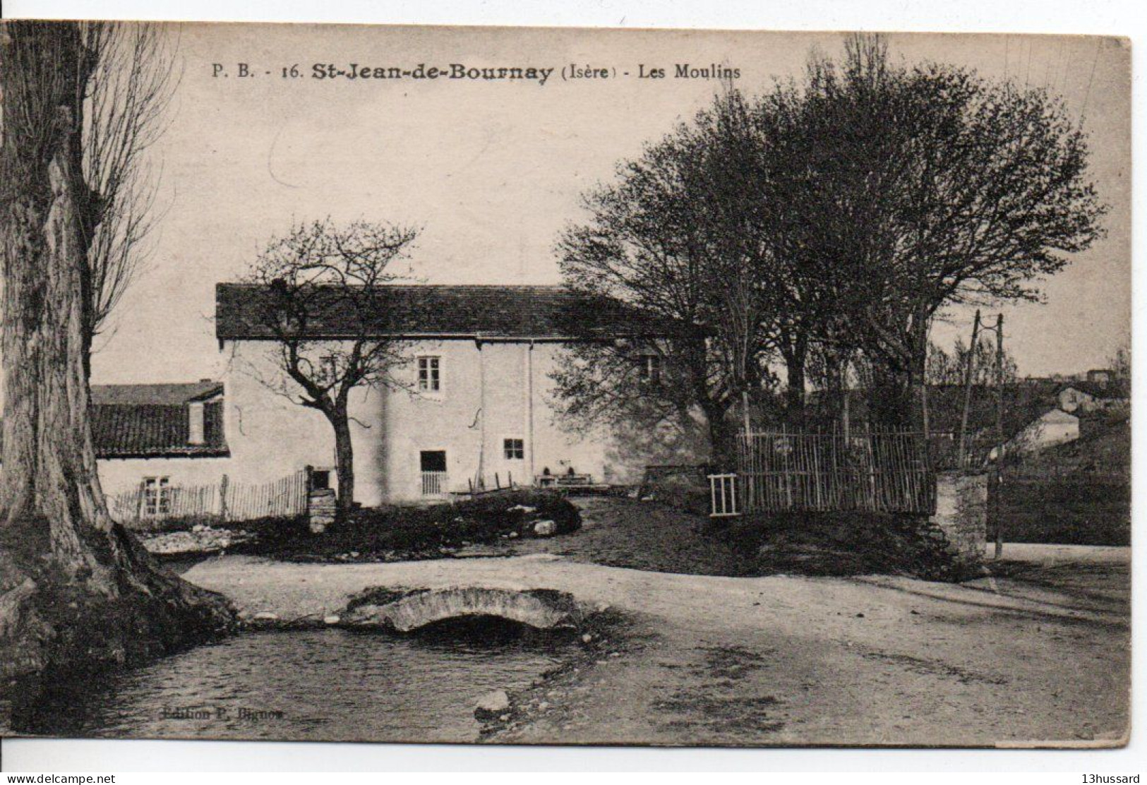 Carte Postale Ancienne Saint Jean De Bournay - Les Moulins - Saint-Jean-de-Bournay