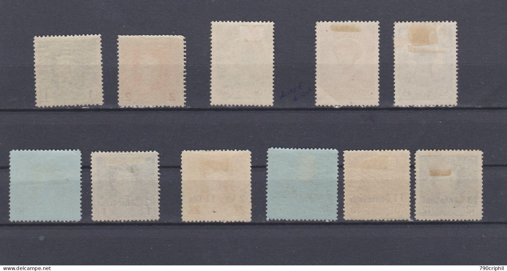 AUSTRIA ÖSTERREICH AUTRICHE 1917  -  11 Timbres Neufs, 4 Timbres Légère Trace De Charnière - Unused Stamps