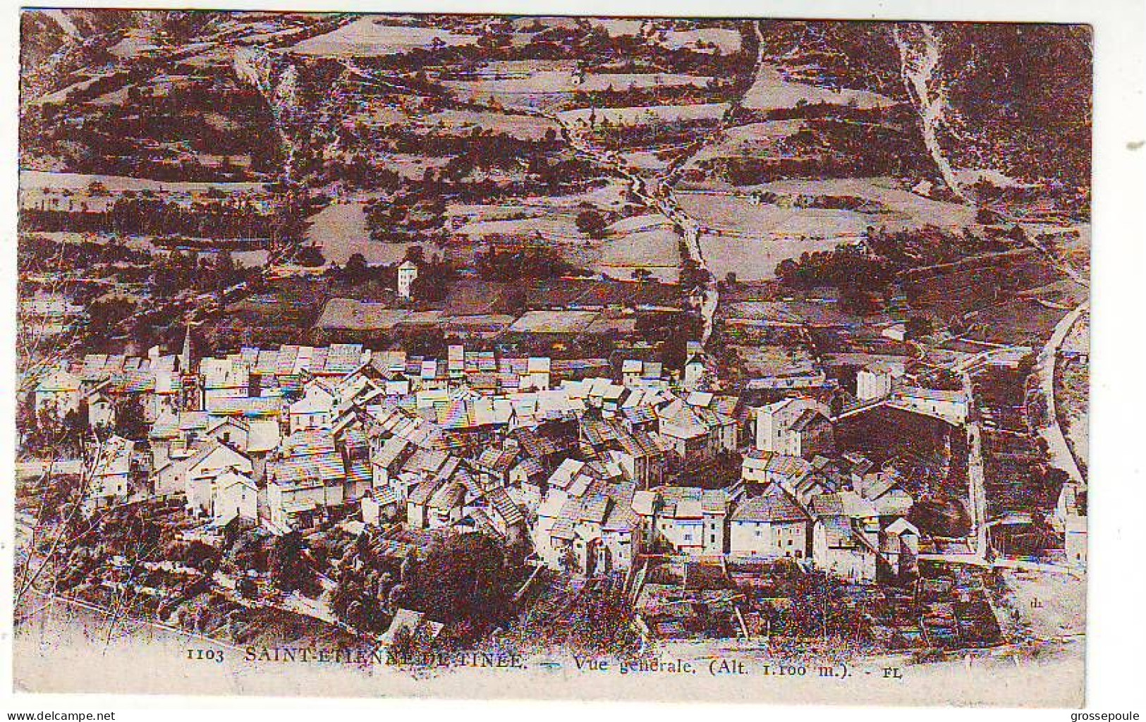 06 - 1103 CPA SAINT ETIENNE DE TINEE - Vue Générale - Très Bon état - Saint-Etienne-de-Tinée