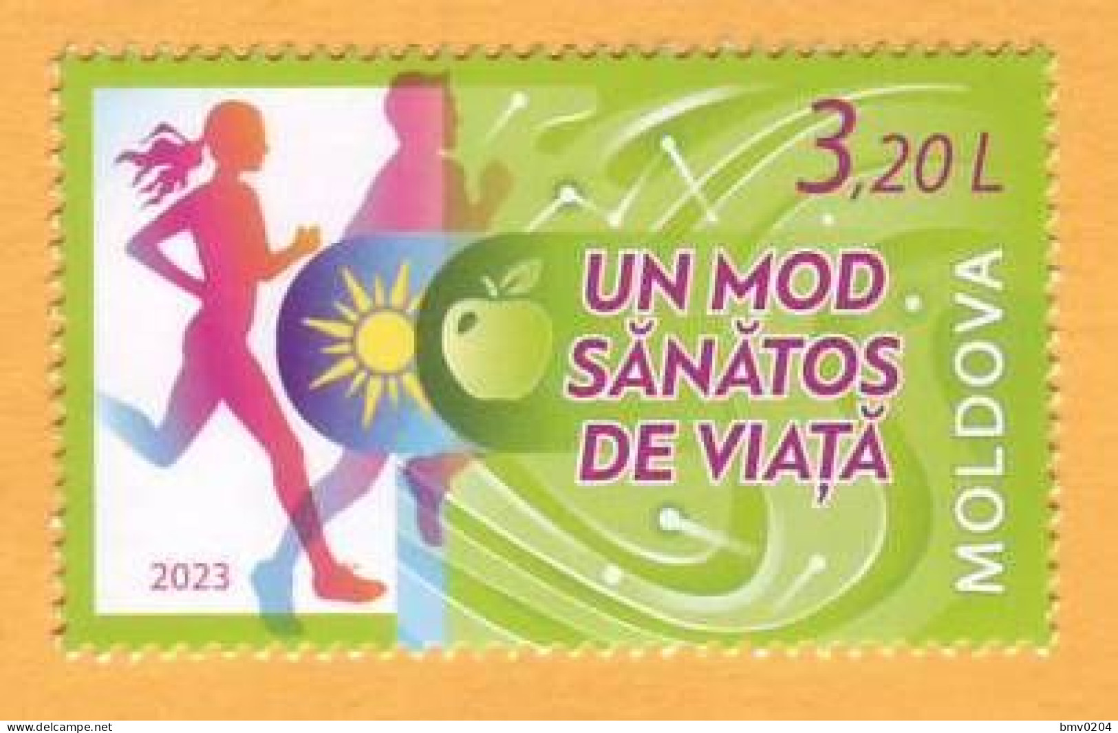 2023  Moldova ”Healthy Lifestyle”, Sports, Cycling, Running 1v Mint - Moldova