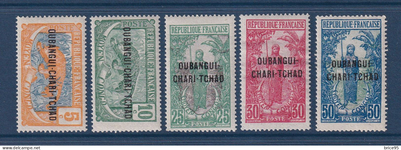Oubangui - YT N° 20 à 24 * - Neuf Avec Charnière - 1922 - Nuevos