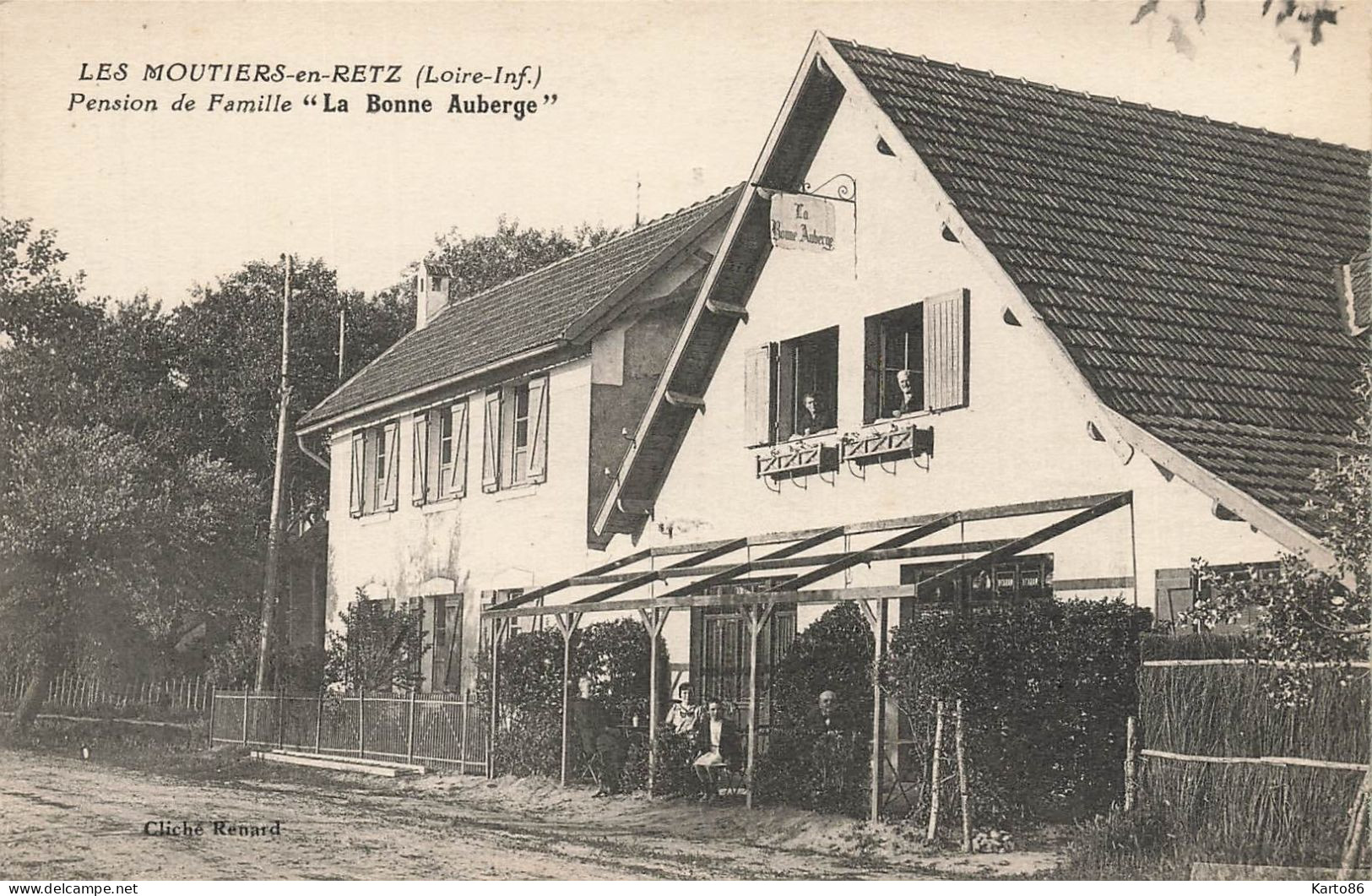 Les Moutiers En Retz * LA BONNE AUBERGE Pension De Famille * Villageois - Les Moutiers-en-Retz