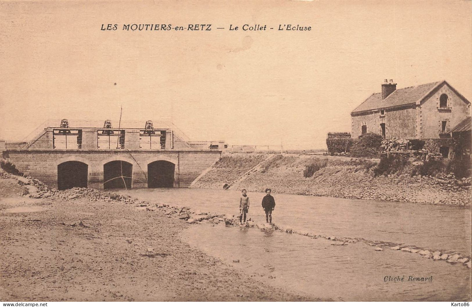 Les Moutiers En Retz * Le Collet , L'écluse * Villageois - Les Moutiers-en-Retz