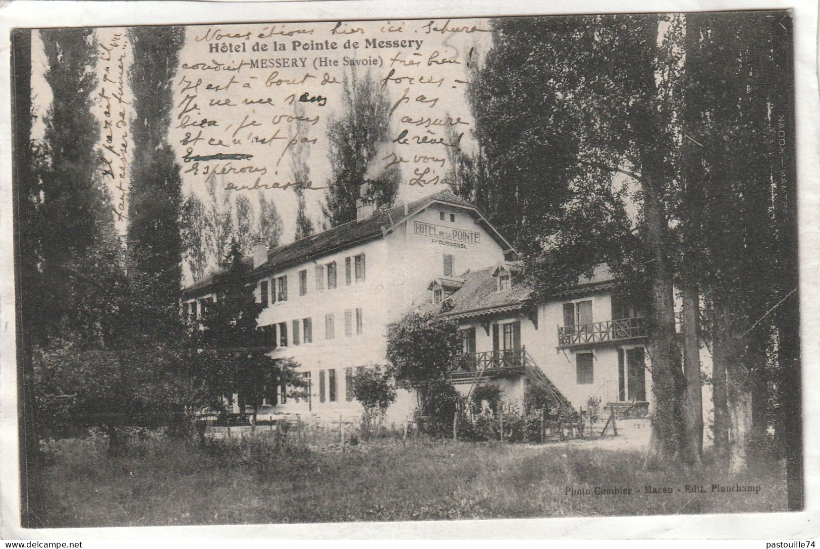 CPA :  14 X 9  -  Hôtel De La Pointe De Messery  -  MESSERY - Messery