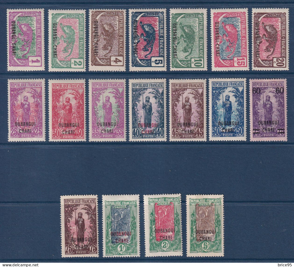 Oubangui - YT N° 25 à 42 * - Neuf Avec Charnière - 1922 - Unused Stamps