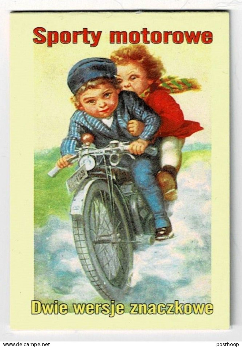 Privat Postzegelboekje Polen - Motorfietsen
