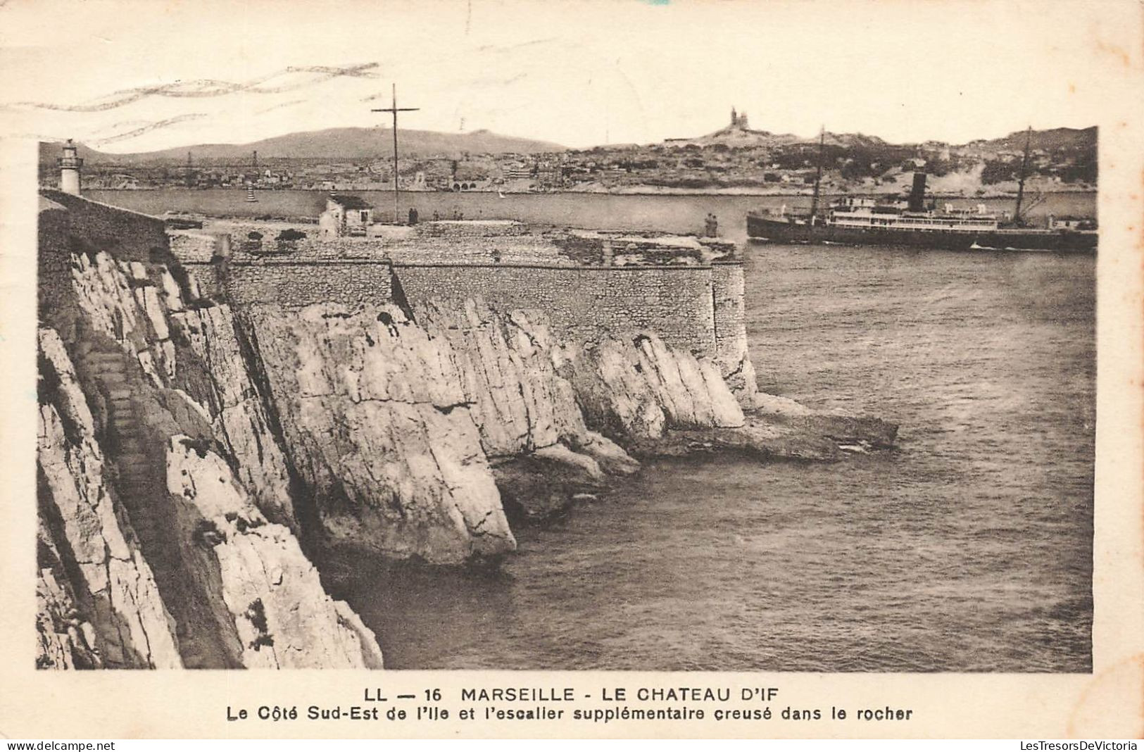 FRANCE - Marseille - Le Château D'If - Le Côté Sud-est De L'île Et L'escalier  - Carte Postale Ancienne - Ohne Zuordnung