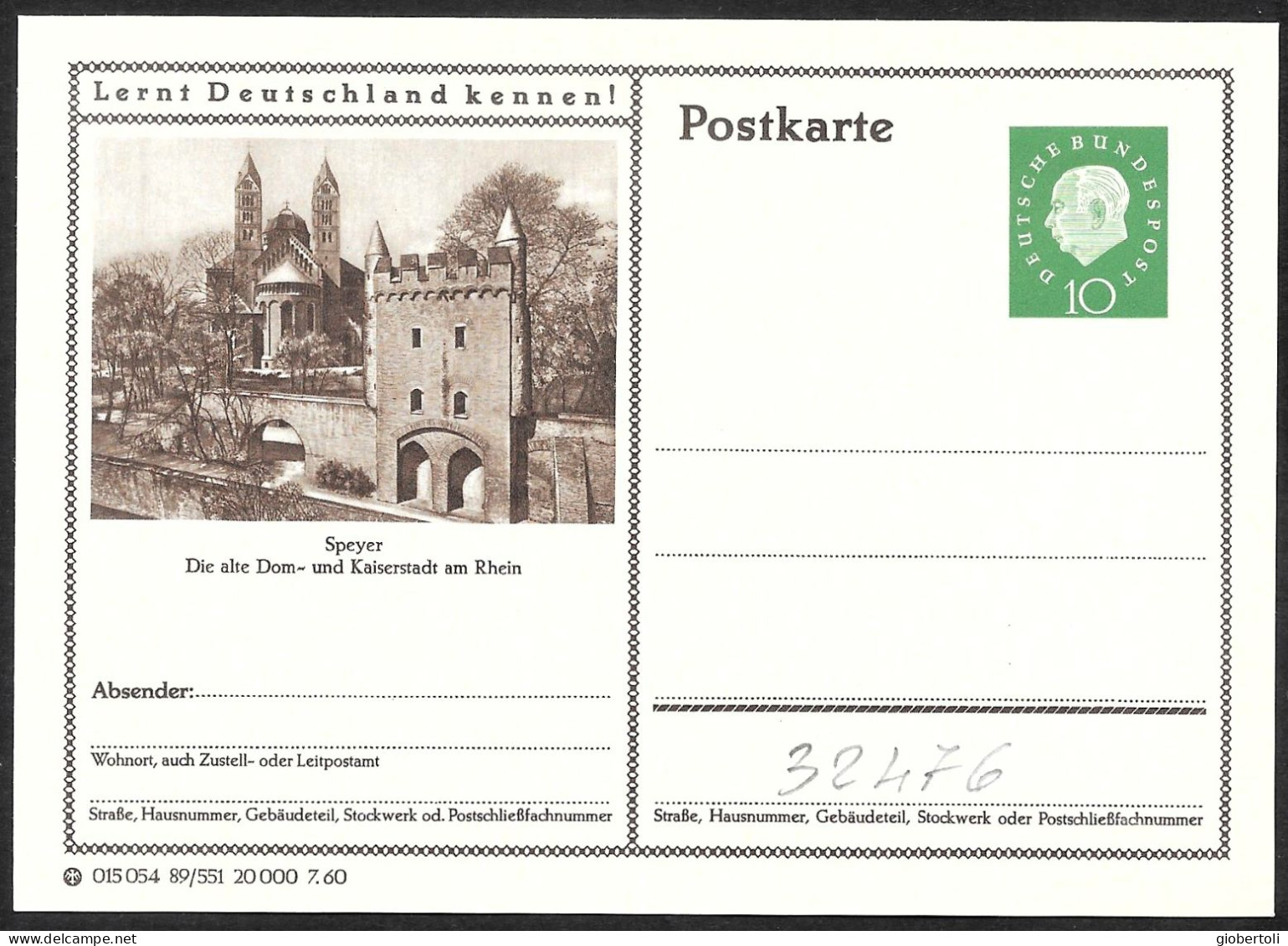 Germania/Germany/Allemagne: Intero, Stationery, Entier, Cattedrale, Cathedral, Cathédrale - Iglesias Y Catedrales