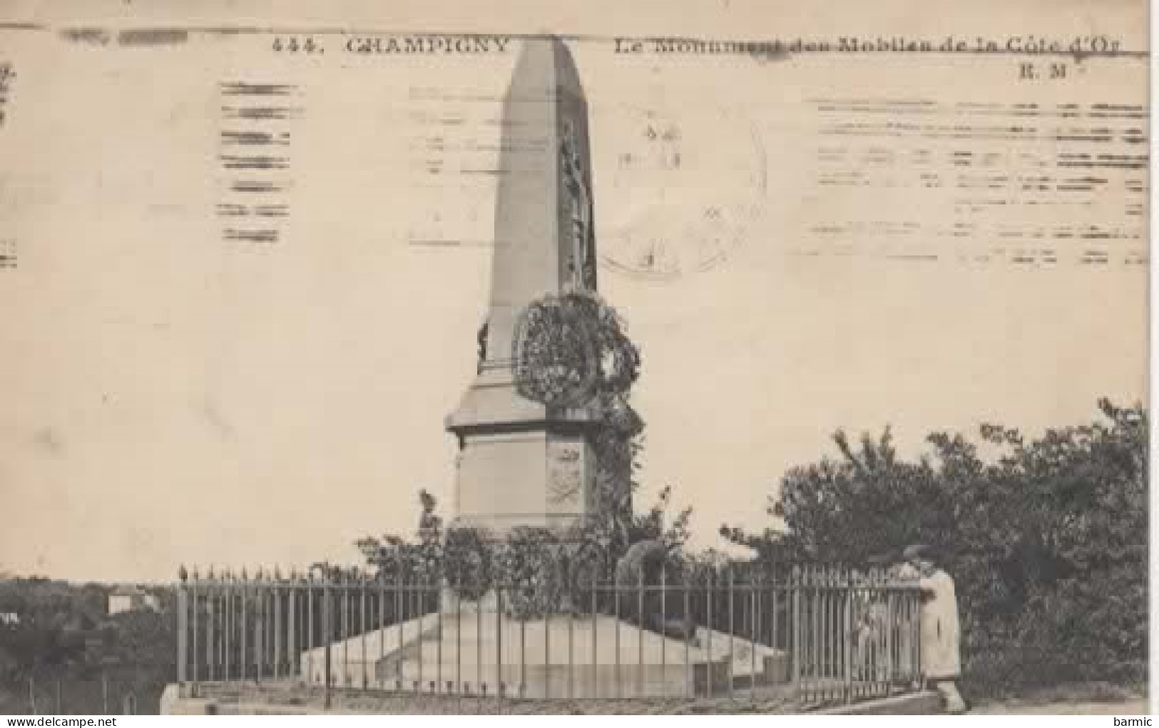 CHAMPIGNY; LE MONUMENT DES MOBILES DE LA COTE D OR REF 15504 - Monuments Aux Morts