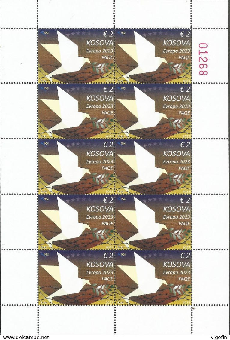 KOS 2023-06 EUROPA CEPT, KOSOVO, MS, MNH - 2023