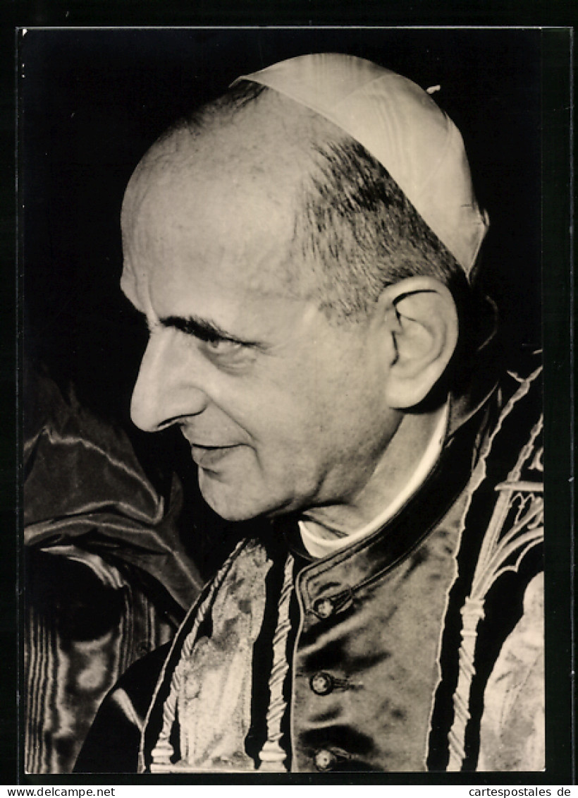 AK Papst Paul VI., Portrait  - Papes