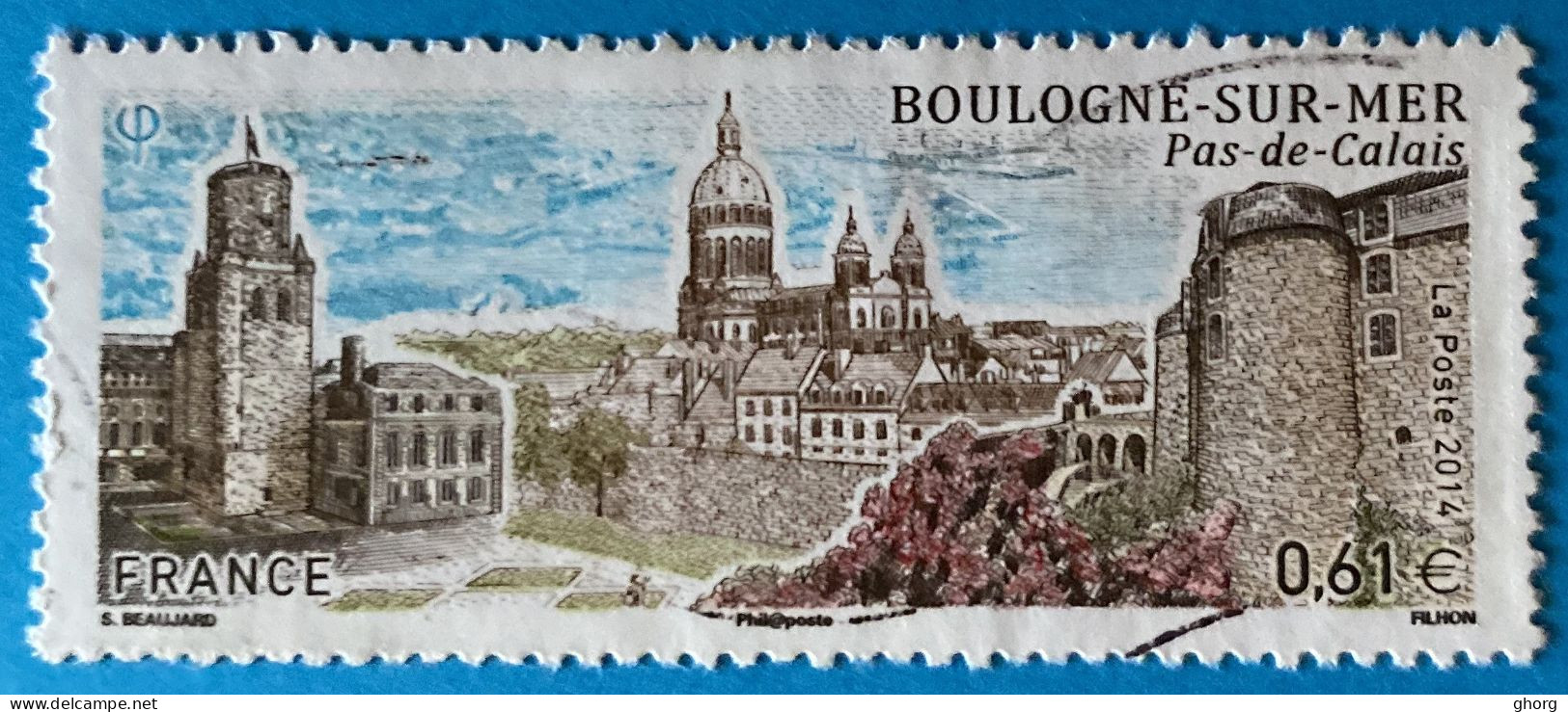 France 2014 : Série Touristique, Boulogne Dur Mer N° 4862 Oblitéré - Gebruikt