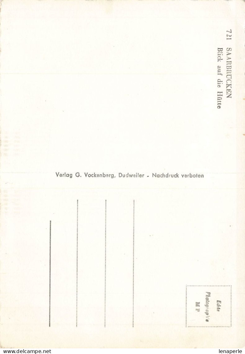 D6419 Saarbrucken Blick Auf Die Hutte - Saarbruecken