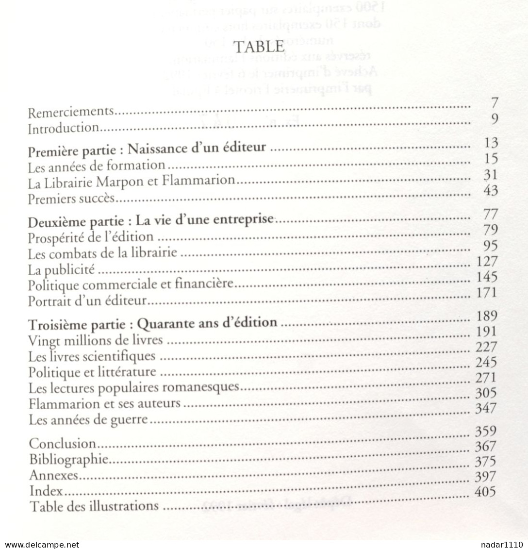 La Librairie Flammarion 1875-1914 - Élisabeth Parinet, Imec 1992 - HC numéroté / Histoire littéraire