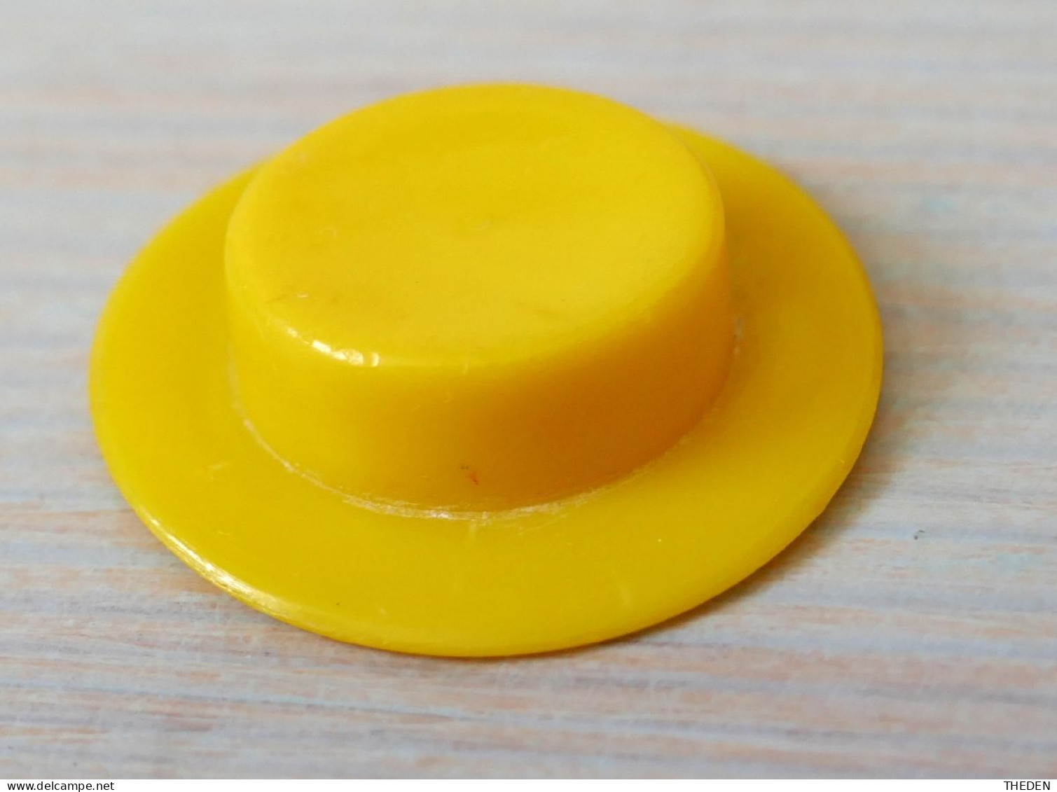 Playmobil Chapeau Rond Plat Jaune Vintage 3410 3546 5400 - Playmobil