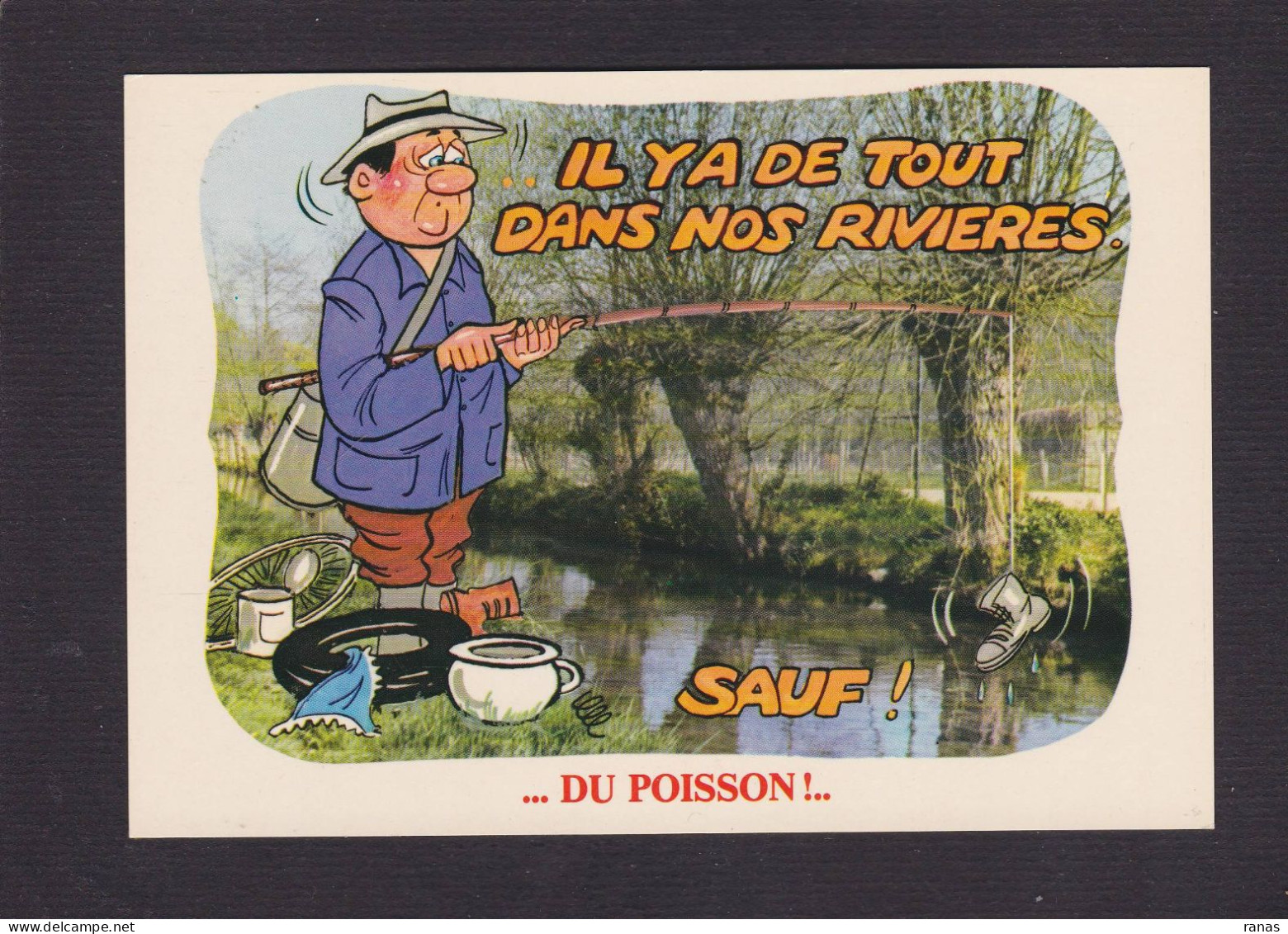 CPM Pot De Chambre Satirique Caricature Par Alexandre Pêche à La Ligne Non Circulée - Fishing