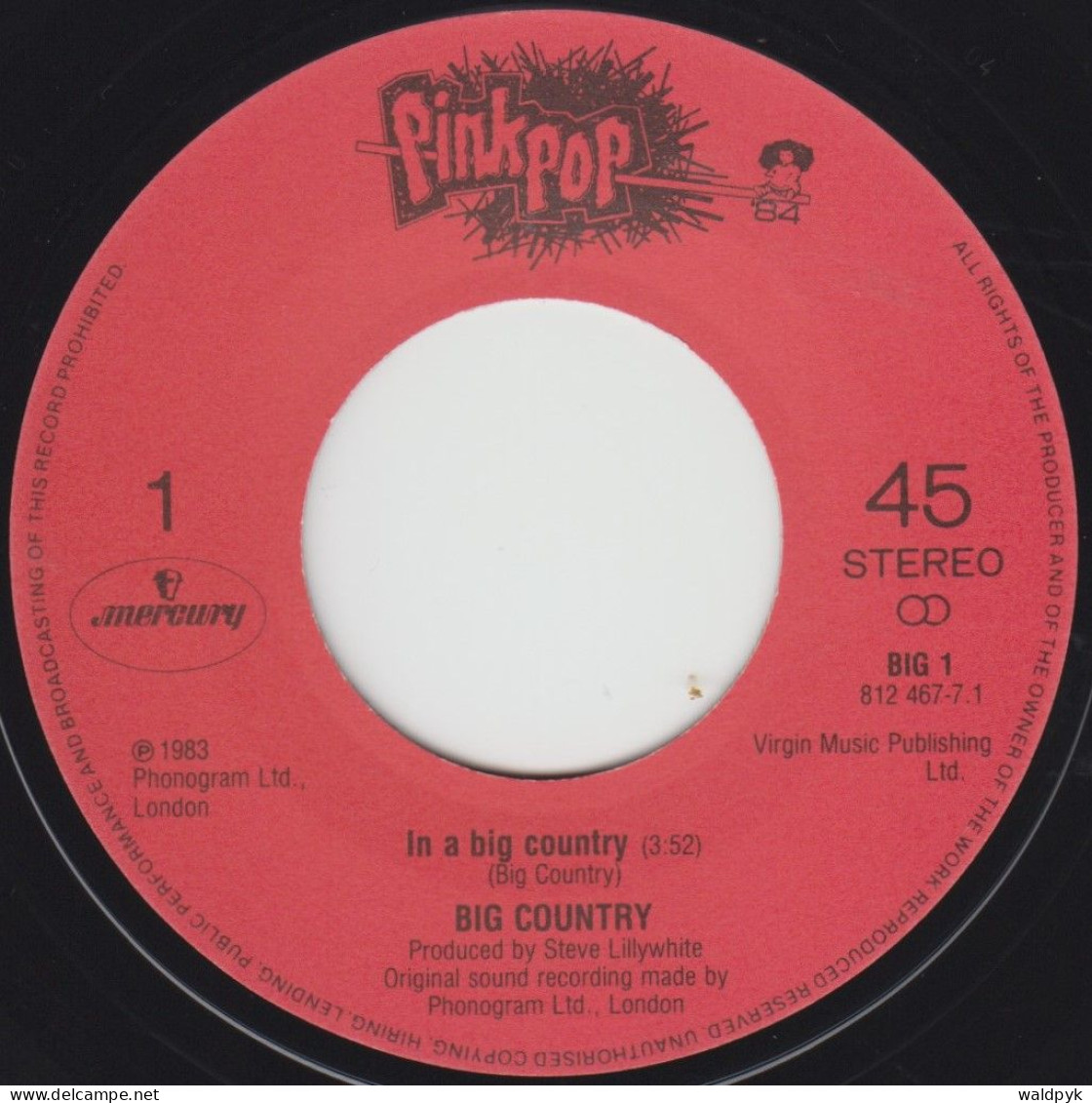 BIG COUNTRY - In A Big Country - Other - English Music