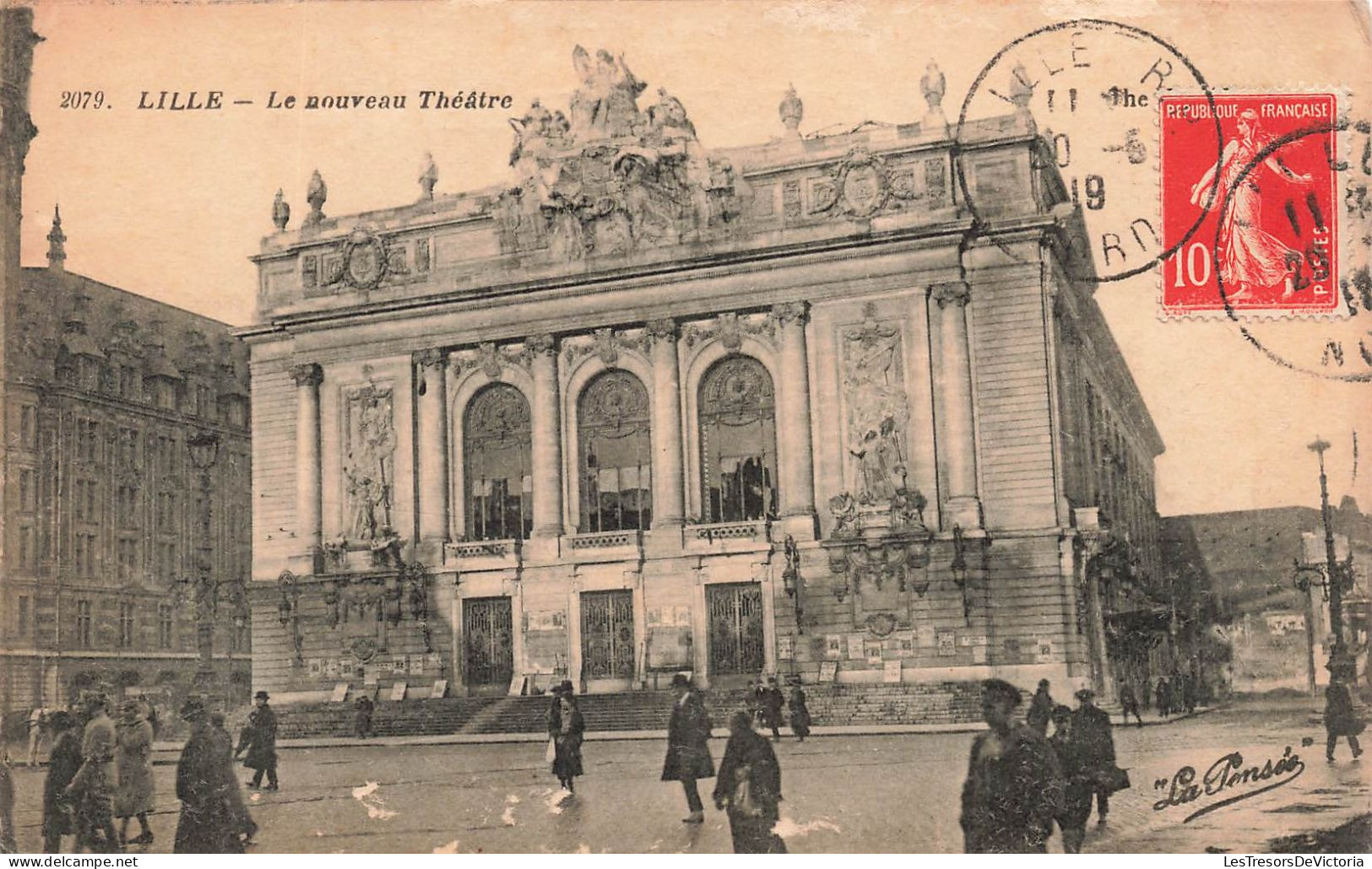 FRANCE - Lille - Vue Sur Le Nouveau Théâtre - Vue Générale - Animé - Carte Postale Ancienne - Lille