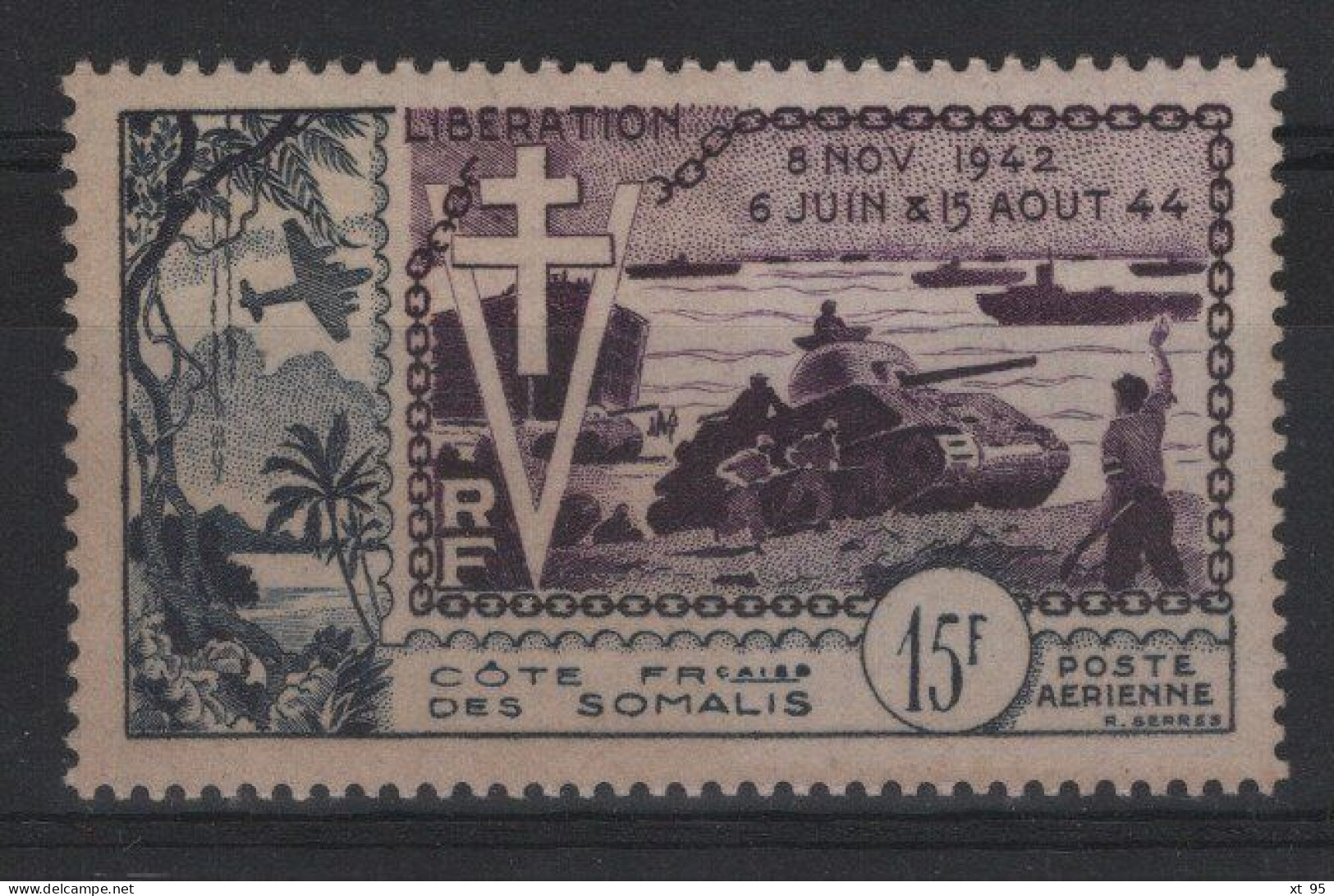 Cote Des Somalis  - PA N°24 - Cote 19€ - ** Neufs Sans Charniere - Neufs