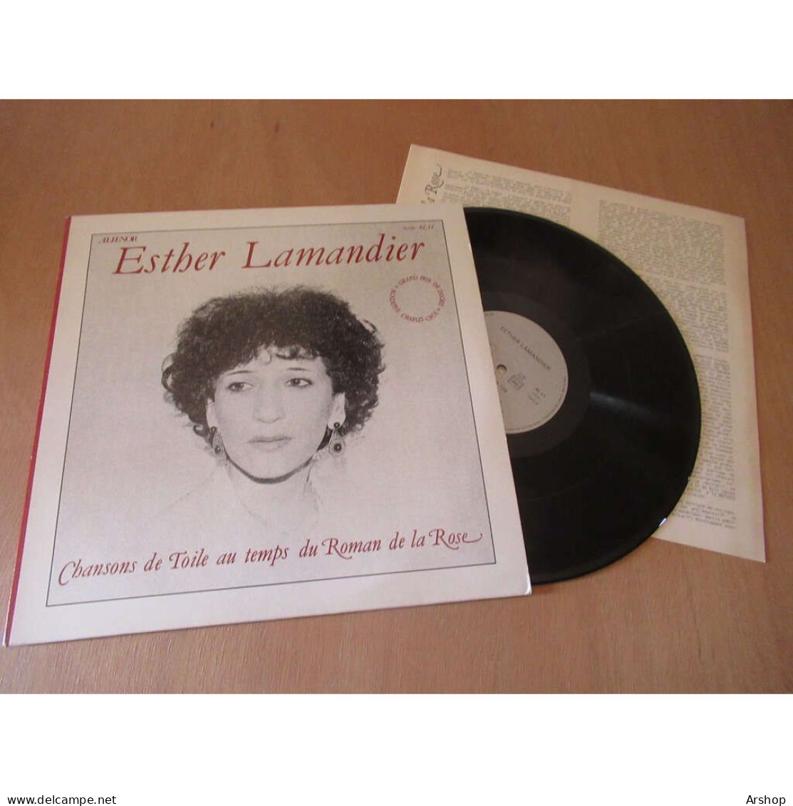 ESTHER LAMANDIER - Chansons De Toile Au Temps Du Roman De La Rose MUSIQUE ANCIENNE MEDIEVAL - ALIENOR Lp 1983 - Classica