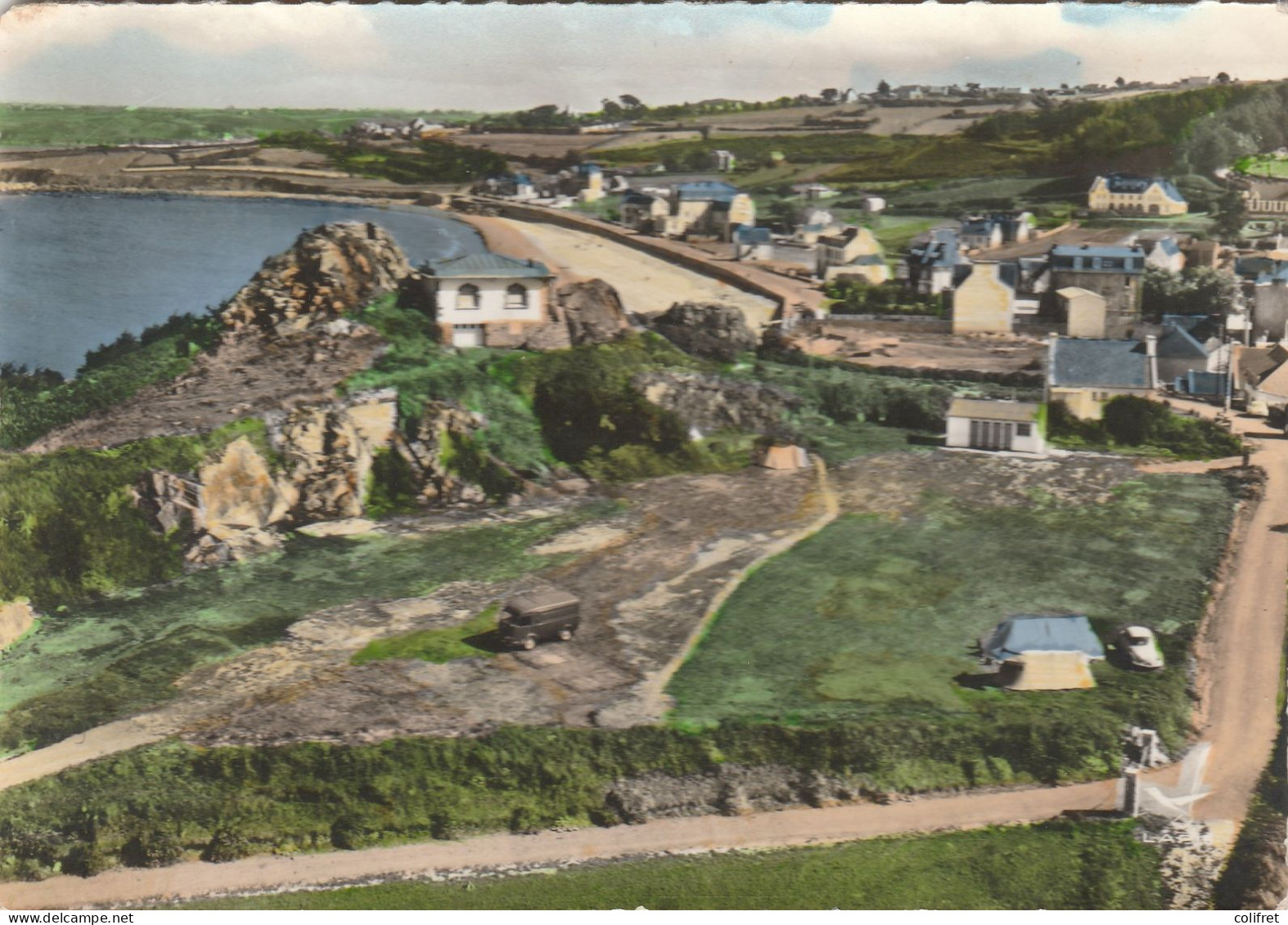 29 - Primel-Trégastel  -  Le Camping Et Vue Sur La Plage - Primel