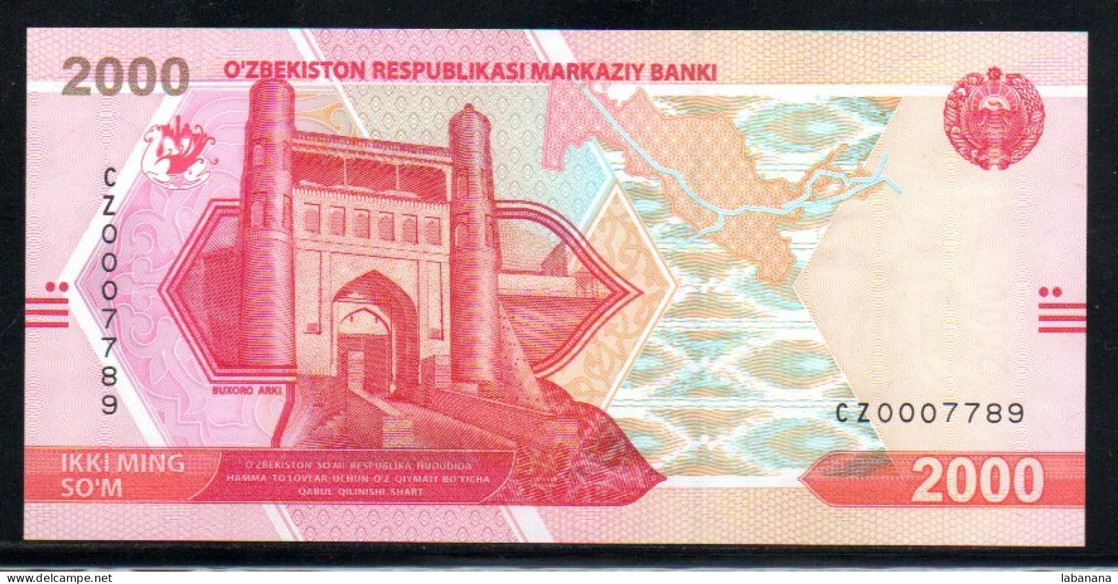 688-Ouzbekistan 2000 Sum 2021 CZ000 Neuf/unc - Uzbekistán