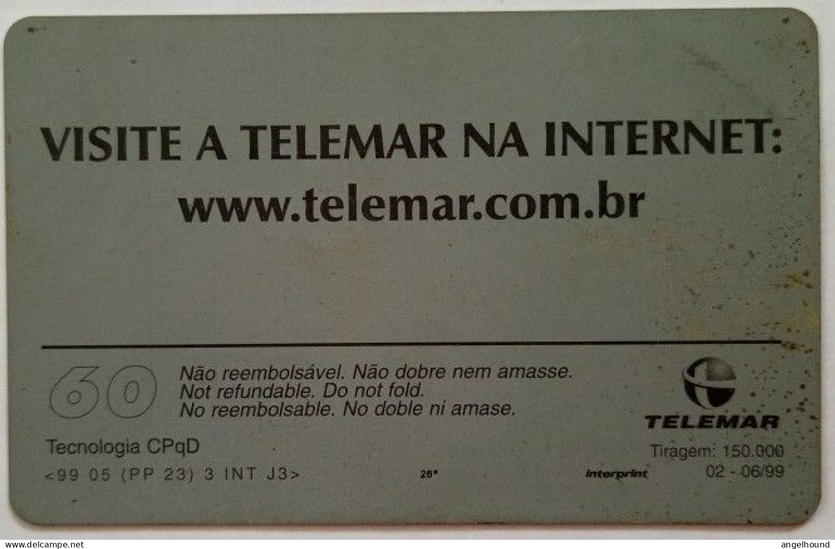 Brazil 60 Units - Visite A Telamar Na Internet - Brasil