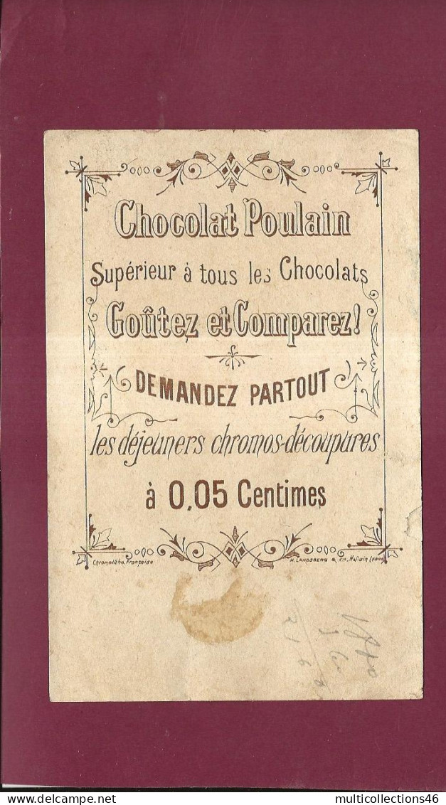 100424 - CHOCOLAT POULAIN Les Déjeuners Chromos Découpures à 0.05 Centimes OMBRE CHINOISE Mouton Pigeon âne - Poulain