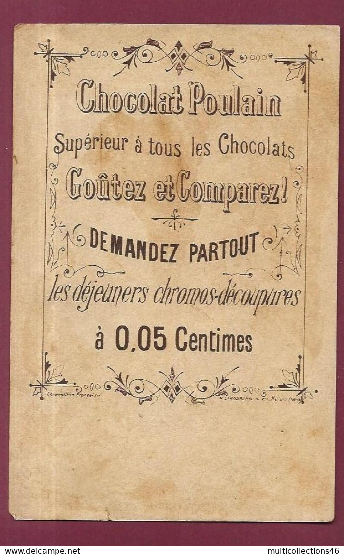 100424 - CHOCOLAT POULAIN Les Déjeuners Chromos Découpures à 0.05 Centimes OMBRE CHINOISE Tortue Cheval Mr Mme Denis  - Poulain